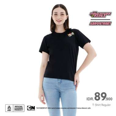 Aerostreet T Shirt Powerpuff Girls Family Black Kaos AAAAA S