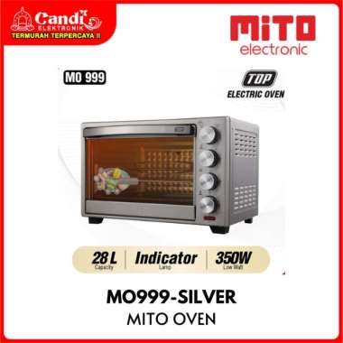 MITO Oven Listrik Kapasitas 28 Liter MO999-SILVER