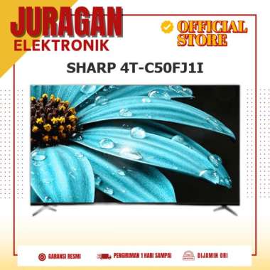 SHARP 4T-C50FJ1I GOOGLE SMART TV 50 INCH LED 4K UHD HDR10 FRAMELESS DIGITAL AUDIO 4TC50FJ1I 4TC50