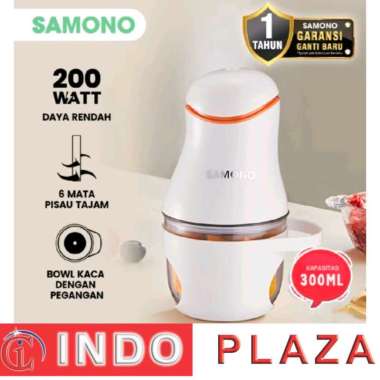 SAMONO FOOD CHOPPER PENGGILING BUMBU DAGING 300ML SW-099S GREEN