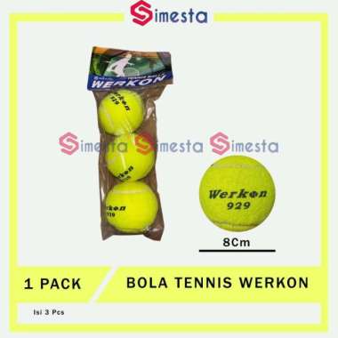 Bola tenis/ kasti baru pantulan oke isi 3pcs Werkon