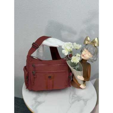 Tas Selempang Wanita Chibao CB 8896-SF-C Lis + Free Dustbag CB 8896-SF-C Lis Maron