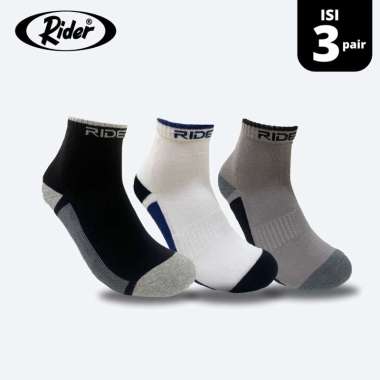 Rider Sport Socks - Kaos Kaki Unisex RS101B isi 3 Pasang