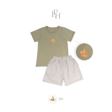 Little Palmerhaus Tyler Boy Attire Set Setelan Anak Laki Laki 2 tahun Fox