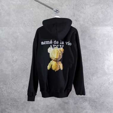 Hoodie ADLV BEAR PIXEL BROWN BLACK HOODIE 100% ORIGINAL Size 1