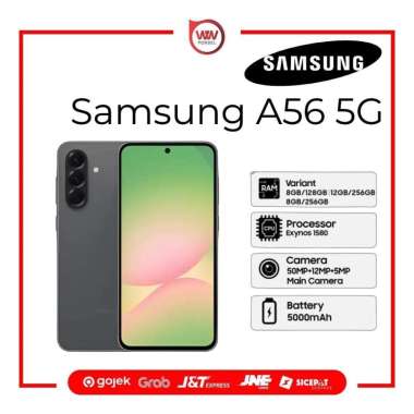 Hp Samsung A56 5G Ram 12GB Internal 256GB Garansi Resmi Black