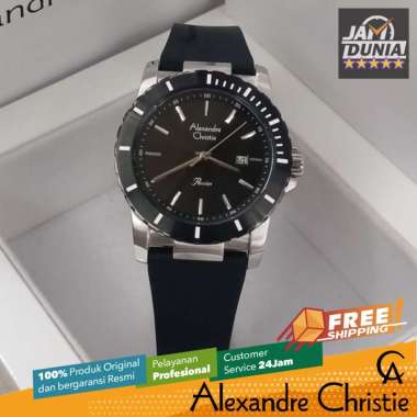 JAM TANGAN WANITA ALEXANDRE CHRISTIE WANITA ORIGINAL 6141 AC6141 AC 6141 BLACK JAM TANGAN AC WANITA 