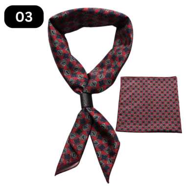 TOKO1973 AEGON SCARF - 58x58cm MEN SCARF Korean syal scarf leher neck scarf wedding scarf 03