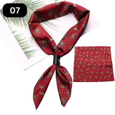 AEGON SCARF - 58x58cm MEN SCARF Korean syal scarf leher neck scarf wedding scarf 07