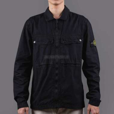 STONE ISLAND COMPASS BADGE GABARDINE JACKET BLACK L