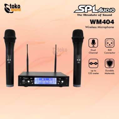 SPL Audio WM404 WM 404 - Dual Handheld Wireless Microphone System