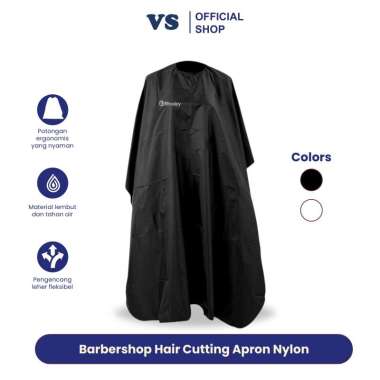 Rhodey Apron Kip Pangkas Rambut Salon Barbershop Cape Nylon B03 - Barbershop Hair Cutting Apron Nylo