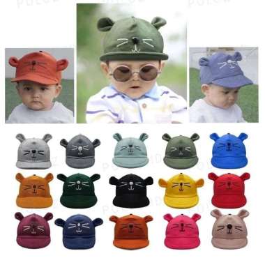 Topi Anak Bayi Karakter Kucing Topi Kucing Anak Laki Laki Perempuan Topi Kucing Lucu Topi Bayi Lucu 