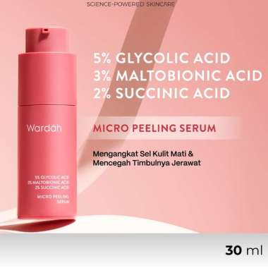 GLAM - WARDAH 5% Glycolic Acid 3% Maltobionic Acid 2% Succinic Acid Micro Peeling Serum - Exfoliatin