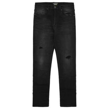 Greenlight Men's Long Denim Pants Slim Fit Ripped Jeans Lavon HP-C11122413 30 Black