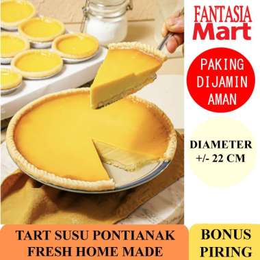 TART SUSU PIE SUSU ORIGINAL EGG TART PONTIANAK KALIMANTAN BARAT HALAL FANTASIA PAKING BIASA