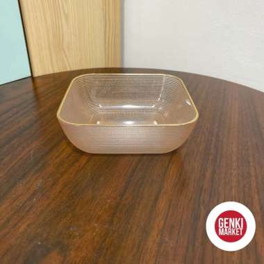 Piring Makanan Cemilan Buah Snack Piring Plastik Kristal Piring Kristal Elegant Genki Market Gold