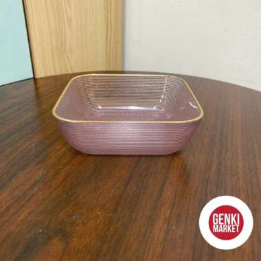 Piring Makanan Cemilan Buah Snack Piring Plastik Kristal Piring Kristal Elegant Genki Market Pink