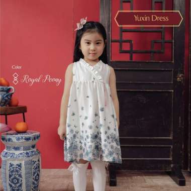 Harlow Kids - Yuxin Dress Royal Peony S