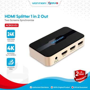 Vention HDMI Splitter 1 in 2 Out Full HD 3D 4K HDMI with Power Port - ACBG0-EU