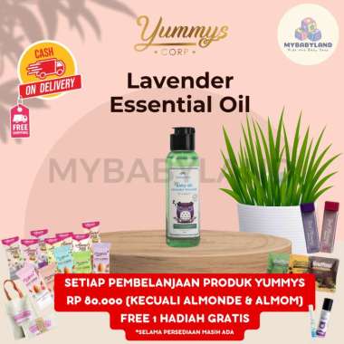 Yummys Baby Lavender Essential Baby Oil | Minyak Esensial | Memberi Rasa Hangat Pada Tubuh Bayi | Me
