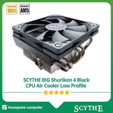 SCYTHE Big Shuriken 4 Black CPU Air Cooler Low Profile