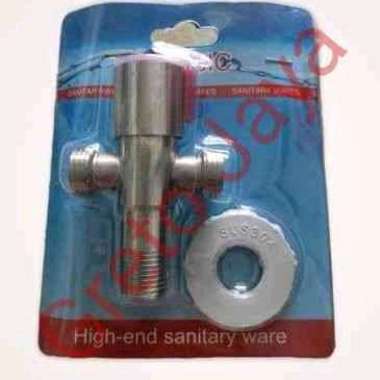 Kran Shower Stainles Cabang 1 2 Stopkran Stop Kran Keran Sower Stenlis Soligen T F 3 WC Jet Closet B