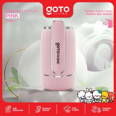 Goto Rhine Pompa Galon Elektrik Dispenser Air Minum Pump Charge USB PINK