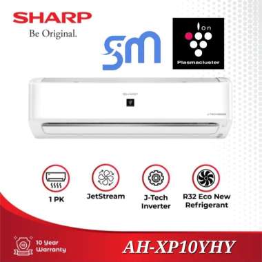 AC Sharp 1 Pk AH-XP10YHY Plasmacluster J-Tech Inverter Series