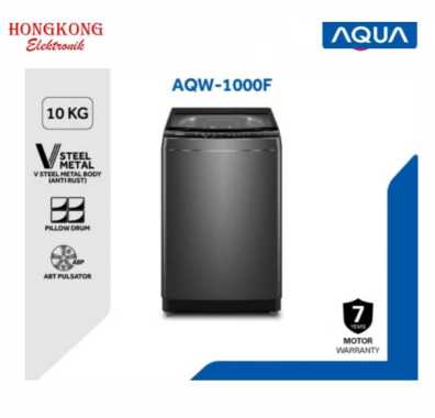 Mesin cuci 1 Tabung AQUA 10kg AQW-1000F Toploading AQUA 10kg