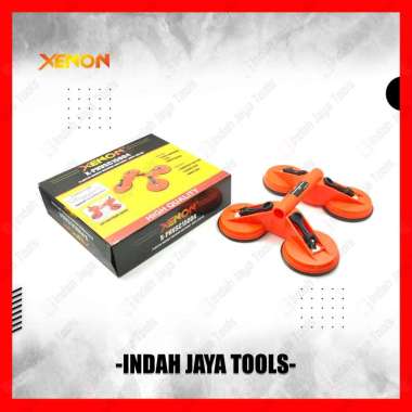 XENON PHVSC15004 Kop Kaca 4 Kaki - Alat Pengangkat Manual Glass Suction Pad Cup Claw Granit Keramik