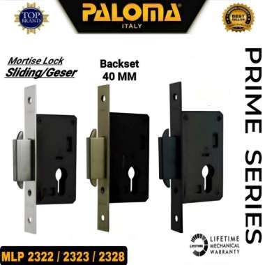 Paloma Mosrtise Lock Pintu Sliding Body Kunci Sliding Prime Series Pintu Geser Backset 40MM Stainles