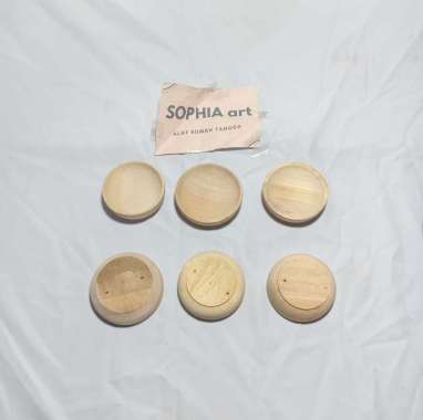 WADAH LEPEK KAYU SAMBAL SAOS FOODGRADE TEMPAT MINI MANGKOK BULAT