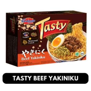 mie sedaap tasty beef yakiniku karton