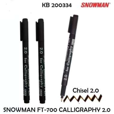 Pulpen Kaligrafi Snowman 700 Calligraphy Pen 1.0 / 2.0 / 3.0 Spidol Tulis Kaligrafi Drawing Pena Hur
