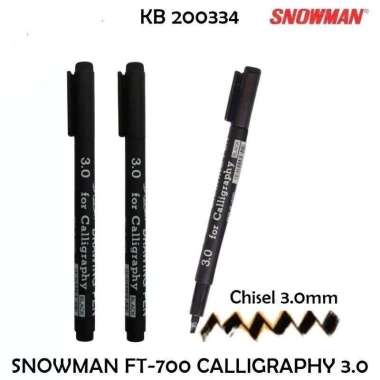 Pulpen Kaligrafi Snowman 700 Calligraphy Pen 1.0 / 2.0 / 3.0 Spidol Tulis Kaligrafi Drawing Pena Hur
