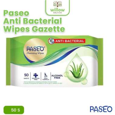Tissue Basah - Paseo Anti Bacterial Wipes Gazette 50S