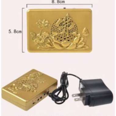 Radio Budha Mini Emas Lagu Musik Buhda Treal Adaptor Radio Budha Da Bei Zhou Radio Tape Sembahyang E