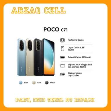 Poco C71 Ram [ 4/128 ] GB Hitam