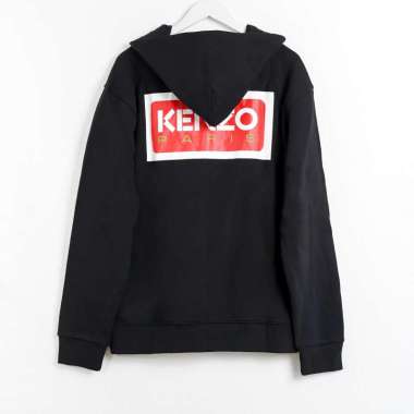 Hoodie KENZO SQUARE RED BLACK ZIP HOODIE 100% ORIGINAL S