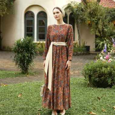 Heaven Lights - Lana Dress - Dress Motif Wanita Muslim M Ginger