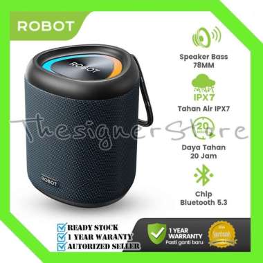 ROBOT RB120S Speaker Bluetooth 5.3 Super Bass 15W Waterproof IPX7 20 Jam Garansi Resmi 1 Tahun RB120