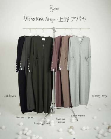 In'am Gallery | Gamis Set Ueno & French Square Magnet by Sofni GRAY - XS