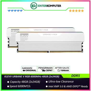 KLEVV URBANE V RGB DDR5 PC48000 6000MHz 48GB (2x24GB) / RAM 48GB