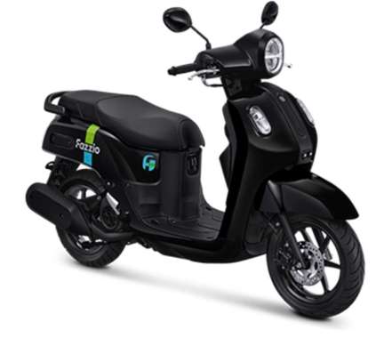 Pegadaian - [DP] Yamaha Fazzio Hybrid Sepeda Motor [OTR Jabodetabekser] 10% 24 Black Bogor