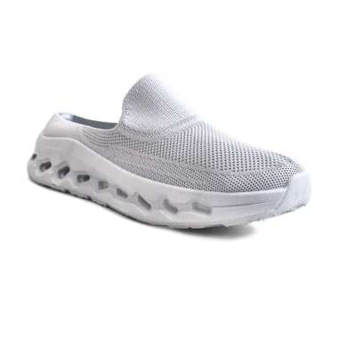 Dr. Kevin Sepatu Sandal Pria Mules Sneakers Slip On Flyknit Bustong 879-005 Abu-abu 41