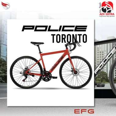Element Police Toronto EFG [700C] Road Bike Sepeda Balap 2x7 Speed Black