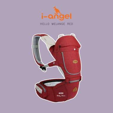 I-angel Hello - Hipseat carrier - gendongan bayi - gendongan hipseat Charcoal