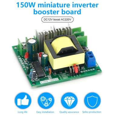 DC-AC 150W Boost Inverter 12V 110V 220V Step UP Power Supply Module Inverse Converter Booster Module
