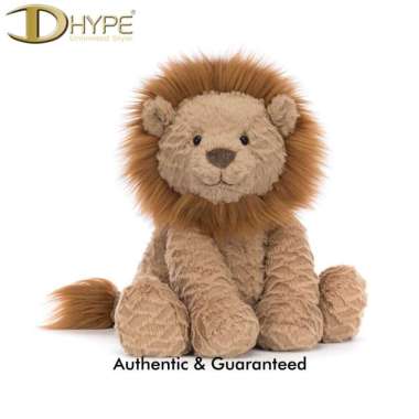 JELLYCAT FUDDLEWUDDLE LION DOLL 100% ORIGINAL + DUSTBAG